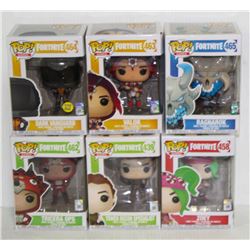 LOT OF 6 ASSORTED FUNKO POPS: MIXED GAMES PACK-