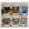 Image 1 : LOT OF 6 ASSORTED FUNKO POPS: MIXED GAMES PACK-