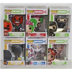 LOT OF 6 ASSORTED FUNKO POPS: MIXED GAMES PACK-