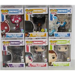 LOT OF 6 ASSORTED FUNKO POPS: MIXED GAMES PACK-