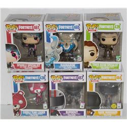 LOT OF 6 ASSORTED FUNKO POPS: MIXED GAMES PACK-