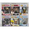 Image 1 : LOT OF 6 ASSORTED FUNKO POPS: MIXED VARIETY PACK-
