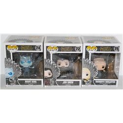 LOT OF 3 ASSORTED FUNKO POPS: GAME OF THRONES