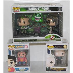 LOT OF 3 ASSORTED FUNKO POPS: MIXED VARIETY PACK-