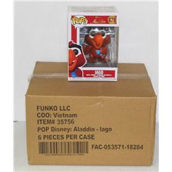 LOT OF 6 FUNKO POPS- DISNEY'S ALADDIN PACK- IAGO