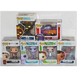 LOT OF 6 ASSORTED FUNKO POPS: DISNEY MIXED PACK-