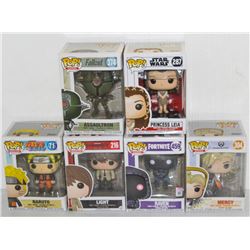 LOT OF 6 ASSORTED FUNKO POPS: MIXED VARIETY PACK-