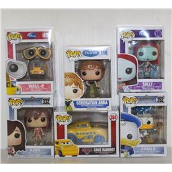 LOT OF 6 ASSORTED FUNKO POPS: MIXED DISNEY PACK-