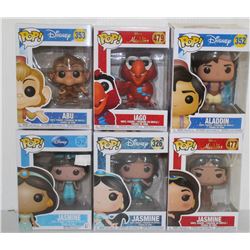 LOT OF 6 ASSORTED FUNKO POPS: MIXED DISNEY PACK-