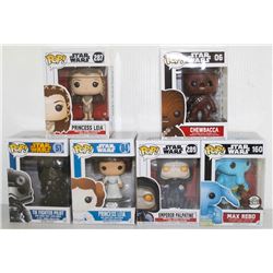 LOT OF 6 ASSORTED FUNKO POPS: MIXED STAR WARS PACK