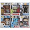 Image 1 : LOT OF 6 ASSORTED FUNKO POPS: MIXED STAR WARS PACK
