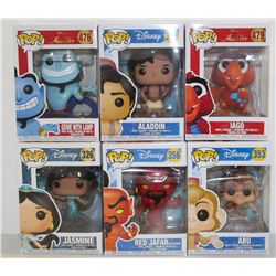 LOT OF 6 ASSORTED FUNKO POPS: MIXED DISNEY PACK-