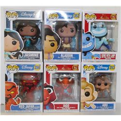 LOT OF 6 ASSORTED FUNKO POPS: MIXED DISNEY PACK-