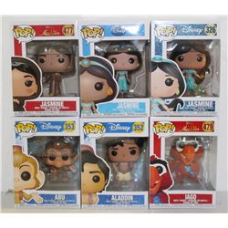 LOT OF 6 ASSORTED FUNKO POPS: MIXED DISNEY PACK-