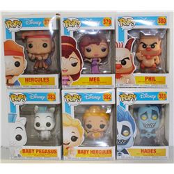 LOT OF 6 ASSORTED FUNKO POPS: MIXED DISNEY PACK-