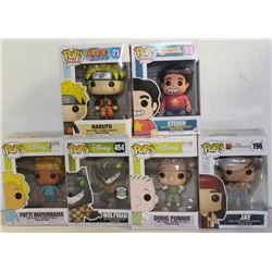LOT OF 6 ASSORTED FUNKO POPS: MIXED VARIETY PACK-