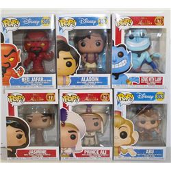 LOT OF 6 ASSORTED FUNKO POPS: MIXED DISNEY PACK-