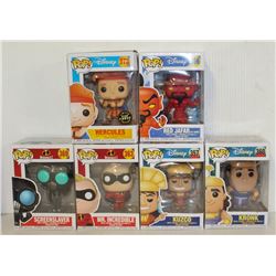 LOT OF 6 ASSORTED FUNKO POPS: MIXED DISNEY PACK-