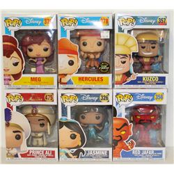LOT OF 6 ASSORTED FUNKO POPS: MIXED DISNEY PACK-