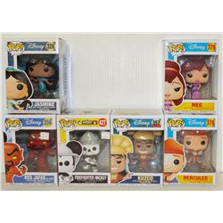 LOT OF 6 ASSORTED FUNKO POPS: MIXED DISNEY PACK-