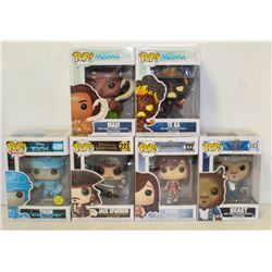 LOT OF 6 ASSORTED FUNKO POPS: MIXED DISNEY PACK-