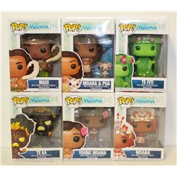 LOT OF 6 ASSORTED FUNKO POPS: MIXED DISNEY PACK-