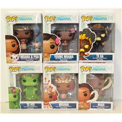 LOT OF 6 ASSORTED FUNKO POPS: MIXED DISNEY PACK-