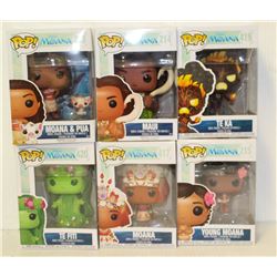 LOT OF 6 ASSORTED FUNKO POPS: MIXED DISNEY PACK-