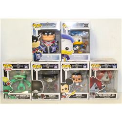 LOT OF 6 ASSORTED FUNKO POPS: MIXED DISNEY PACK-