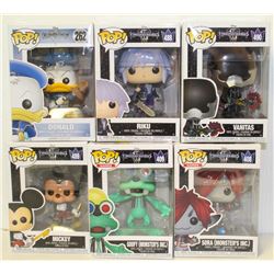 LOT OF 6 ASSORTED FUNKO POPS: MIXED DISNEY PACK-