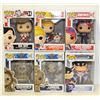 Image 1 : LOT OF 6 ASSORTED FUNKO POPS: MIXED VARIETY PACK-