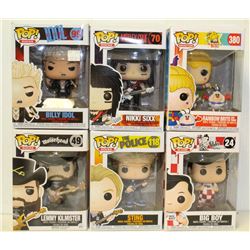 LOT OF 6 ASSORTED FUNKO POPS: MIXED VARIETY PACK-