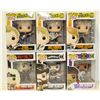 Image 1 : LOT OF 6 ASSORTED FUNKO POPS: MIXED ROCK PACK-