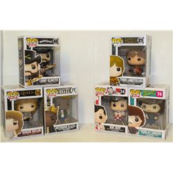 LOT OF 6 ASSORTED FUNKO POPS: MIXED VARIETY PACK-