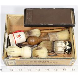 ANTIQUE STRAIGHT RAZOR BRUSHES ETC.