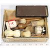 Image 1 : ANTIQUE STRAIGHT RAZOR BRUSHES ETC.
