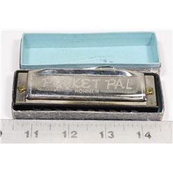 VINTAGE HOHNER POCKET PAL HARMONICA WITH BOX