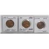 Image 1 : 3 LARGE CANADA KGV ONE CENT COINS 1917, 1918,1919