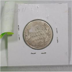 1909 CANADA KGV SILVER QUARTER