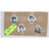 Image 1 : 4 BEATLES  COINS IN PLASTIC CASES