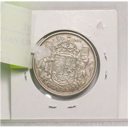 1954 CANADA SILVER HALF DOLLAR