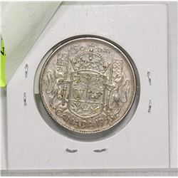 1953 CANADIAN SILVER HALF DOLLAR