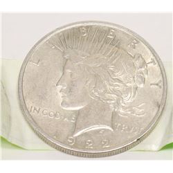 1922 USA PEACE SILVER DOLLAR