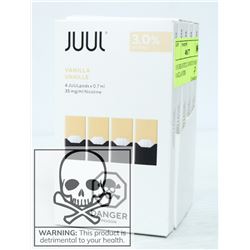 5 PACKS OF JUUL 3% NICOTANE VANILLA PODS