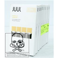 8 PACKS OF JUUL 1.5% NICOTANE VANILLA PODS