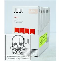 8 PACKS OF JUUL 1.5% NICOTANE FRUIT PODS