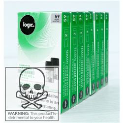 LOT OF 8 LOGIC 59MG NICOTINE, MENTHOL E-LIQUID