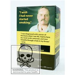 CARTON OF PLAYERS ORIGINAL REG SIZE