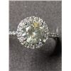 Image 2 : 27) 14K WHITE GOLD DIAMOND RING, SIZE 6.5