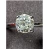 Image 1 : 22) 14K WHITE GOLD DIAMOND SOLITAIRE RING